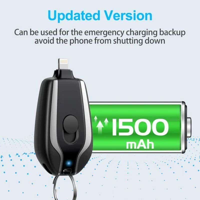 Portable Keychain Charger 1500mAh Ultra
