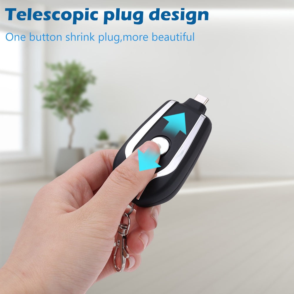 Portable Keychain Charger 1500mAh Ultra