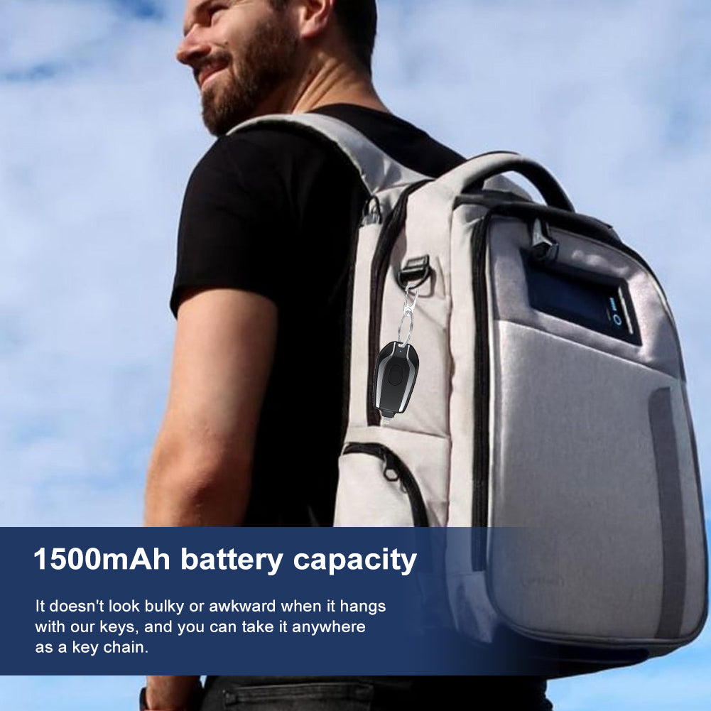 Portable Keychain Charger 1500mAh Ultra