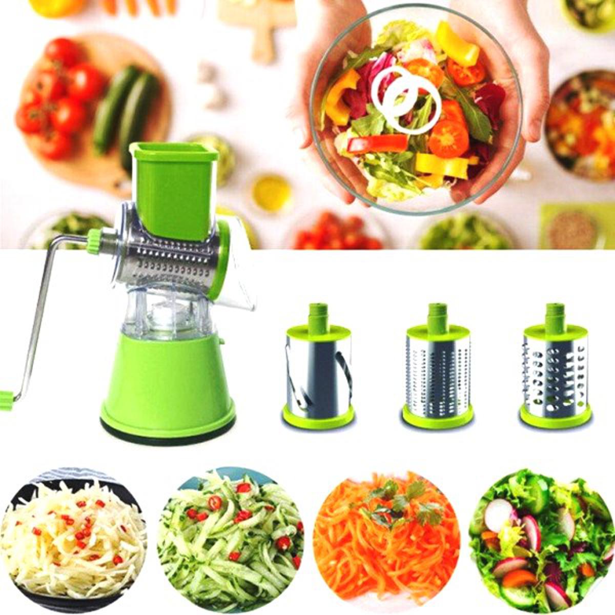 Table Top Drum Grater Shredder Cutter Slicer