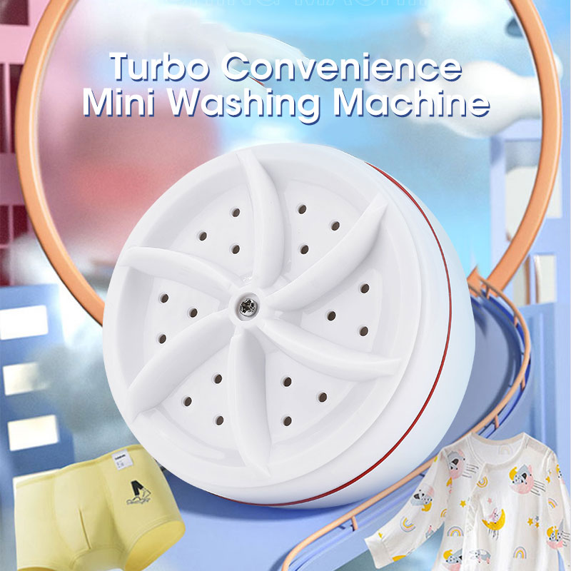 Mini Washing Machine Portable Ultrasonic Turbine Washer