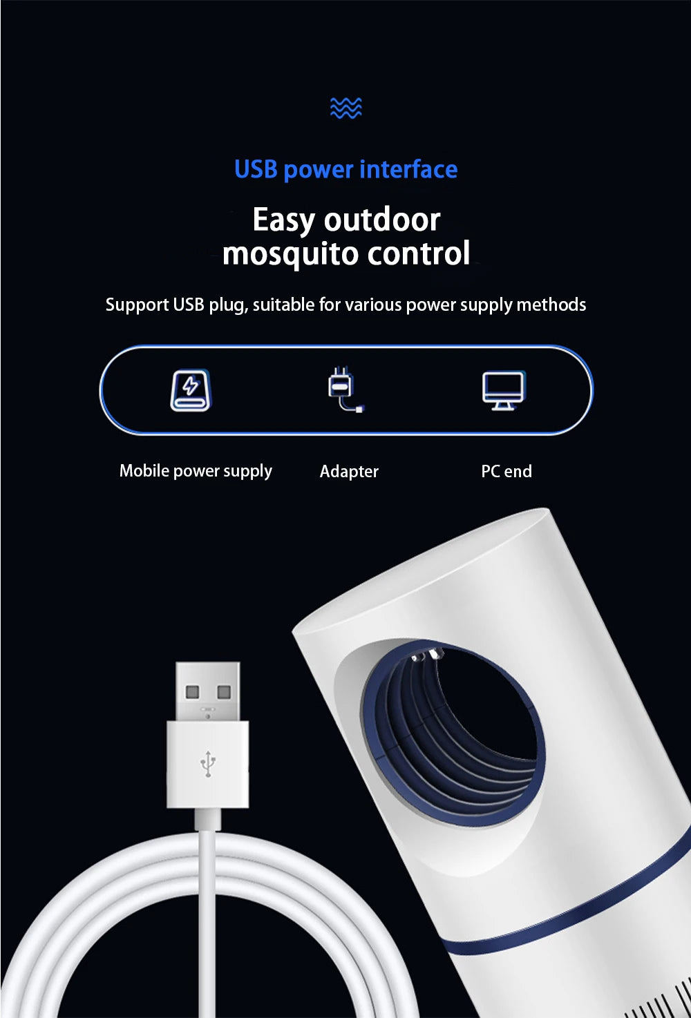 Led mosquito killing lamp
