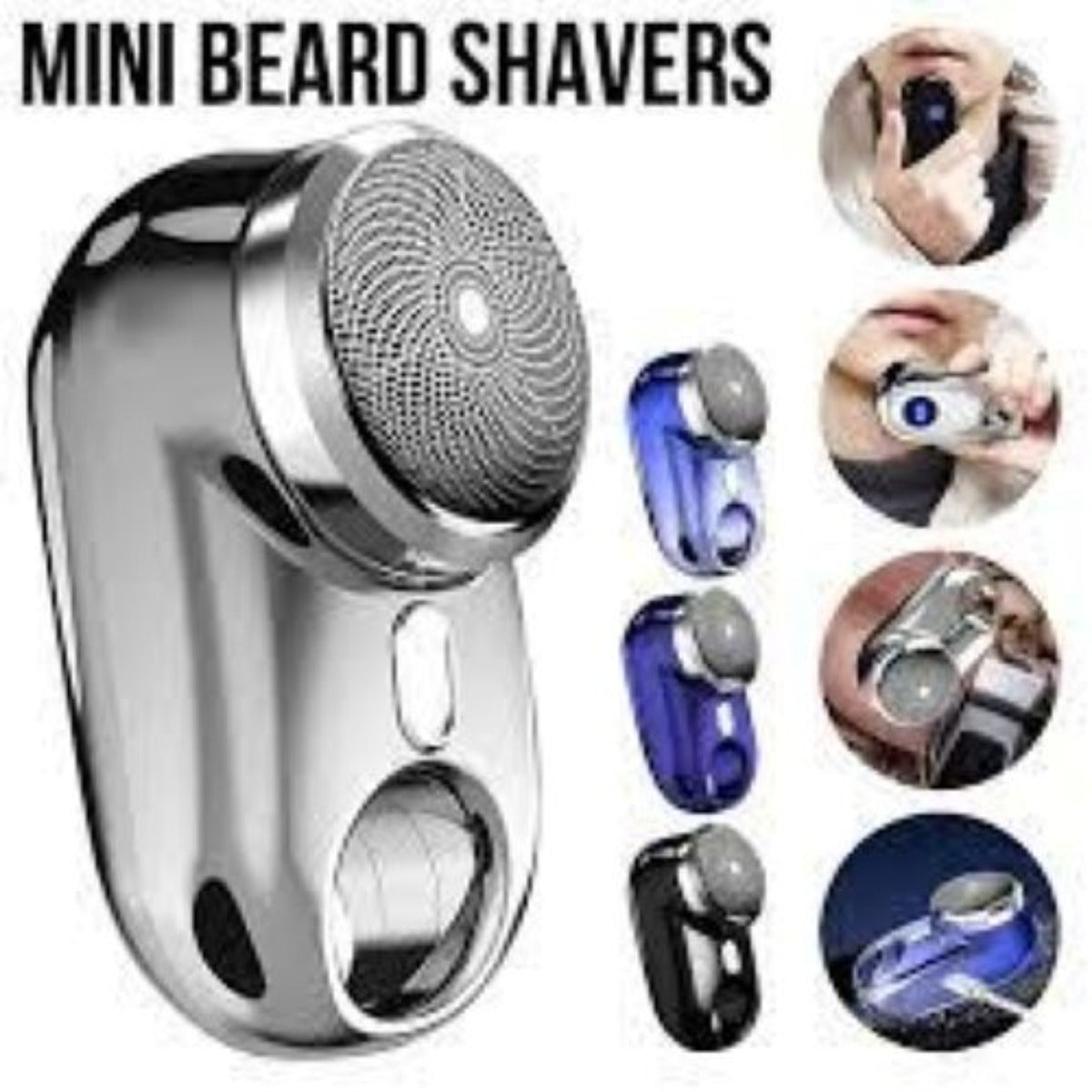 Mini Portable Shaver Men Is USB Rechargeable Washable Beard Trimmer