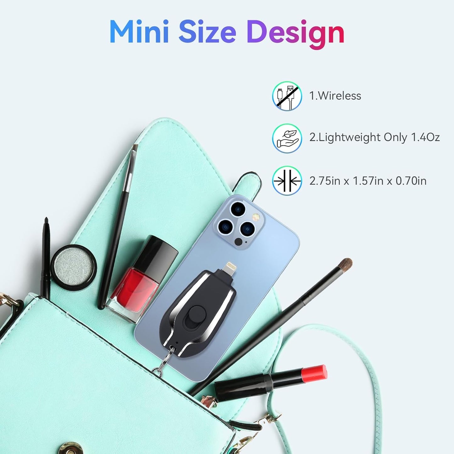 Portable Keychain Charger 1500mAh Ultra