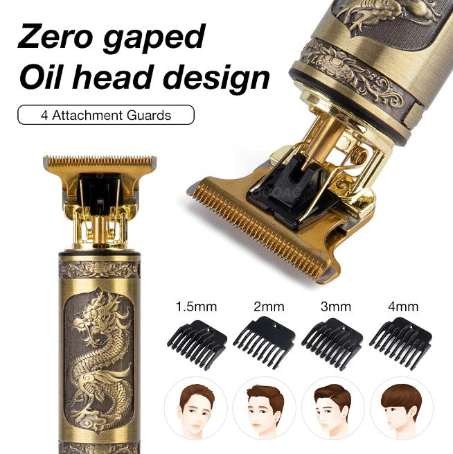 Vintage T9 USB Hair Clipper & Beard Shaver For Men