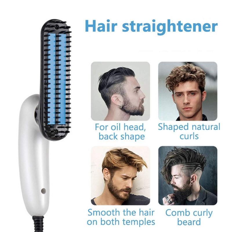 Hair & Beard Straightener Brush Comb