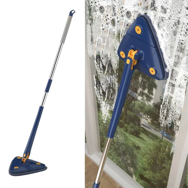 Extended Triangular Mop 360  Rotatable Twist Squeeze Wringing