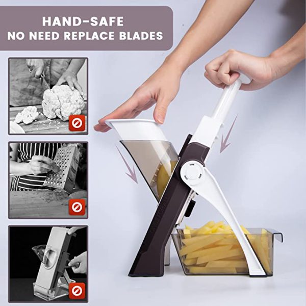 Mandoline, 4 In 1 Vertical Vegetable Cutter Chopper Shredder Grater Artifact