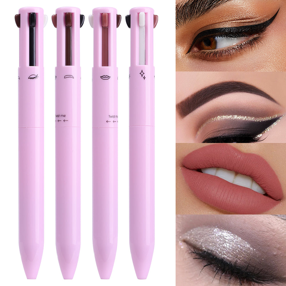 4 In 1 Waterproof Makeup Pen Eyebrow Pencil Long