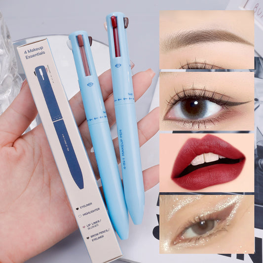 4 In 1 Waterproof Makeup Pen Eyebrow Pencil Long