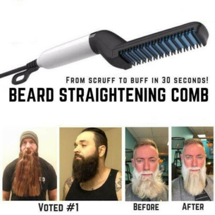 Hair & Beard Straightener Brush Comb