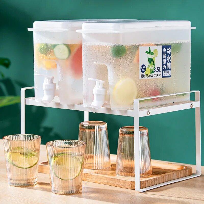 Plastic drink dispenser with spigot or faucet