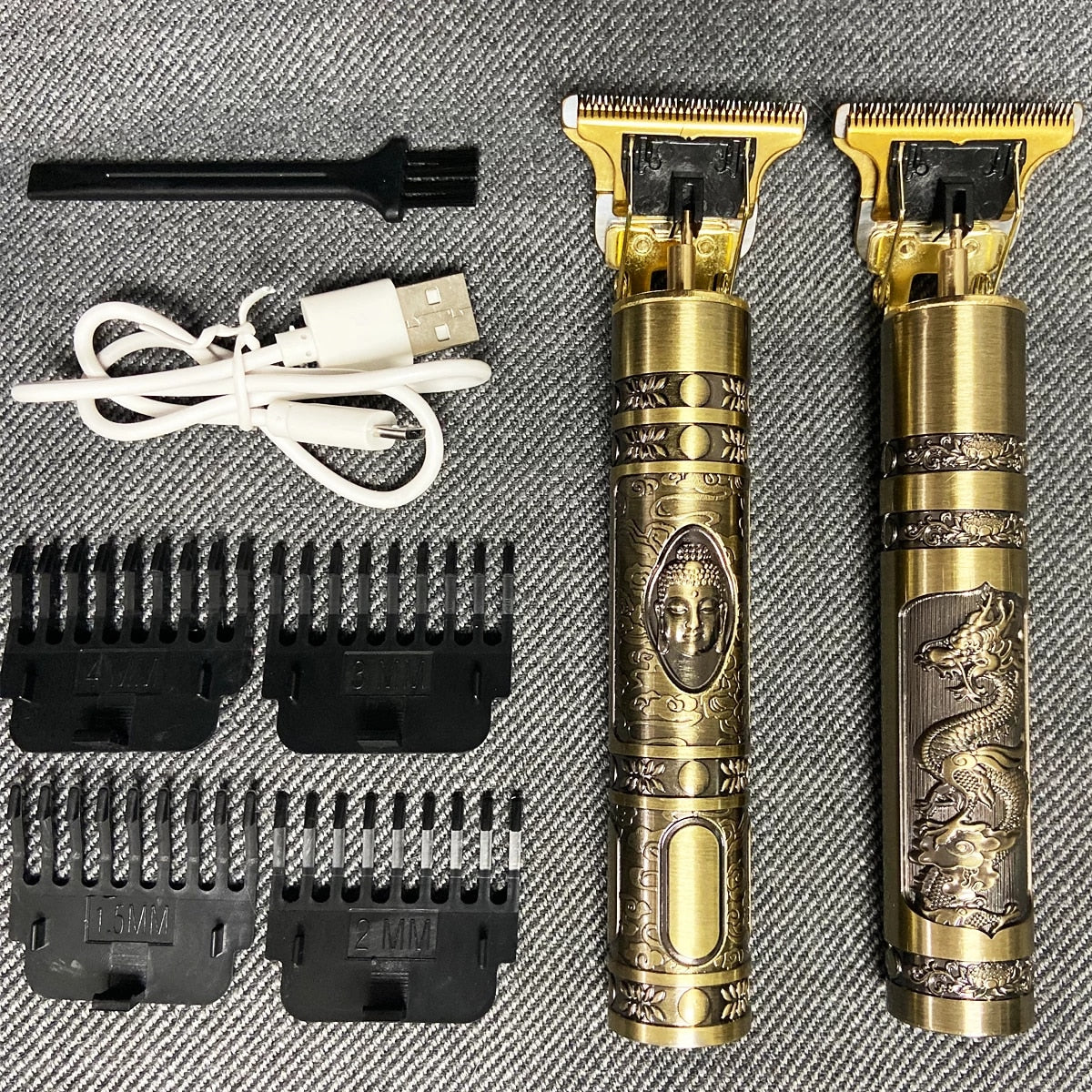 Vintage T9 USB Hair Clipper & Beard Shaver For Men