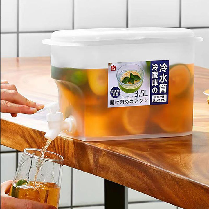 Plastic drink dispenser with spigot or faucet