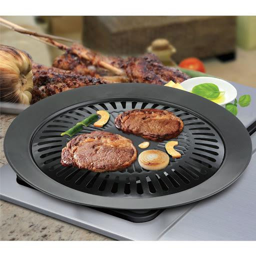 Outdoor Smokeless Non-stick Barbecue Grill Roaster Pan Stove Plate