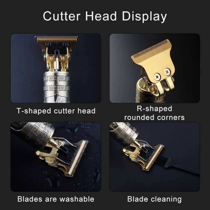 Vintage T9 USB Hair Clipper & Beard Shaver For Men