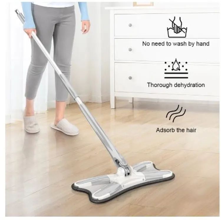 X Style Squeeze Floor Mops with Reusable Microfiber Pads