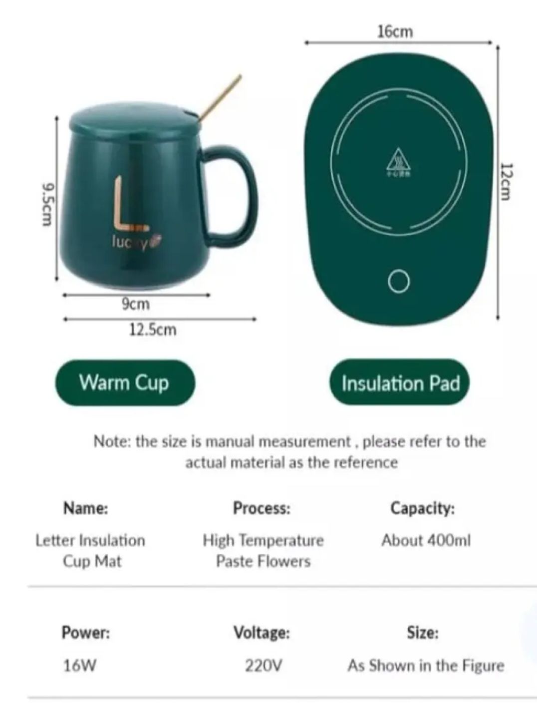 USB Electric Coffee Cup Warmer for Desk with Heating Pad Warmer