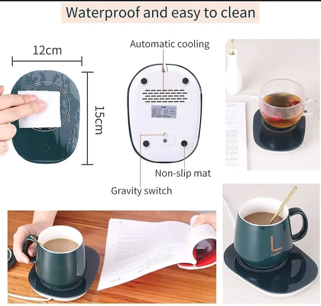 USB Electric Coffee Cup Warmer for Desk with Heating Pad Warmer