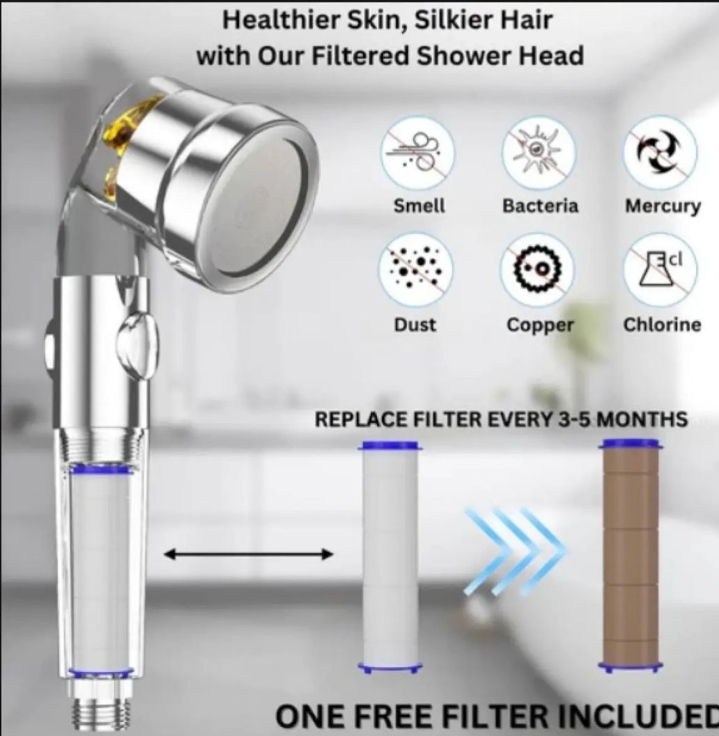 Pressurized Shower Head Turbine Shower