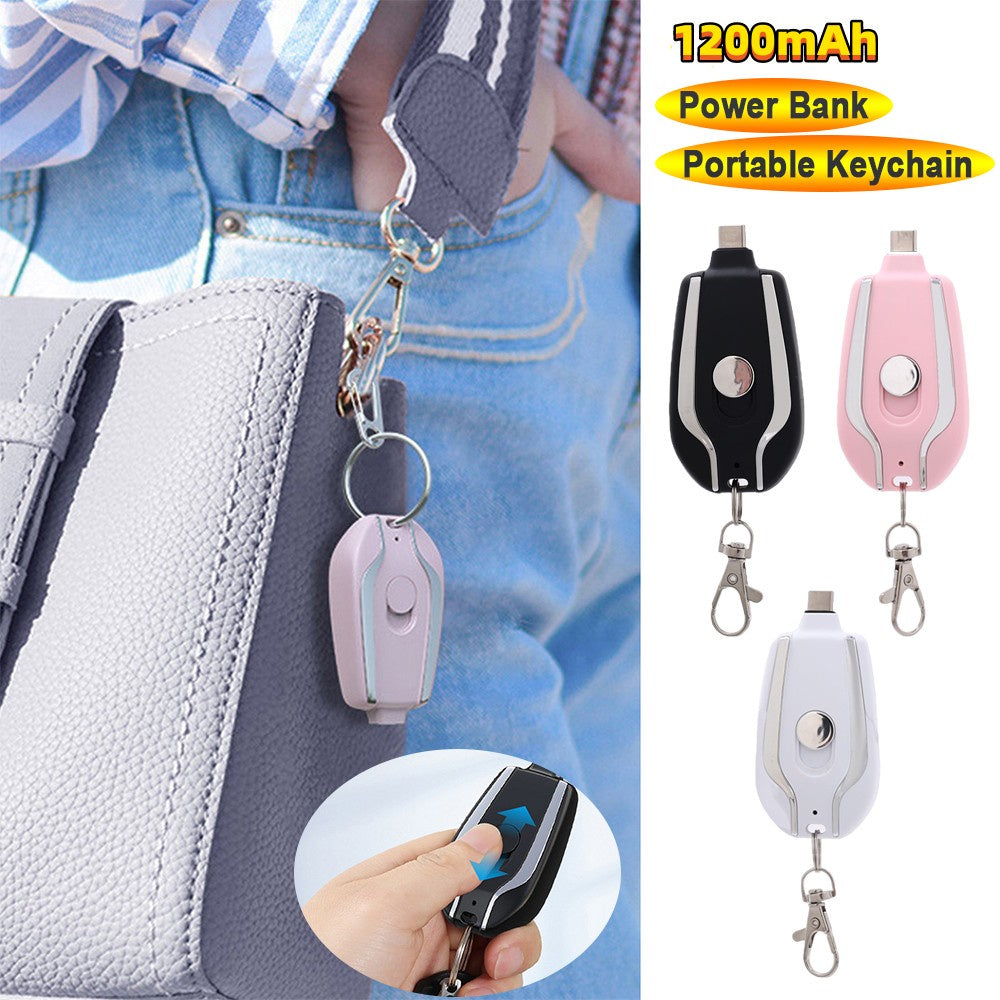 Portable Keychain Charger 1500mAh Ultra
