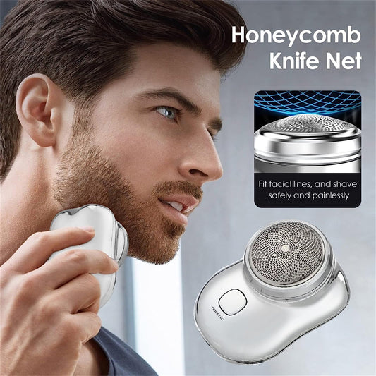 Mini Portable Shaver Men Is USB Rechargeable Washable Beard Trimmer