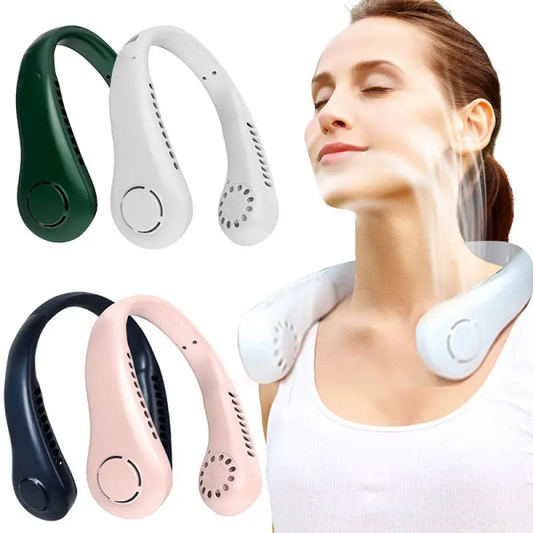 Neck Fan Portable Bladeless Hanging Neck 600mAh Rechargeable