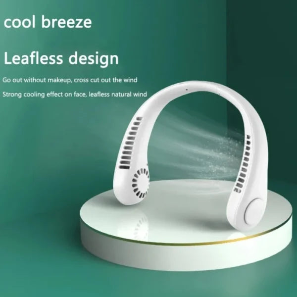 Neck Fan Portable Bladeless Hanging Neck 600mAh Rechargeable