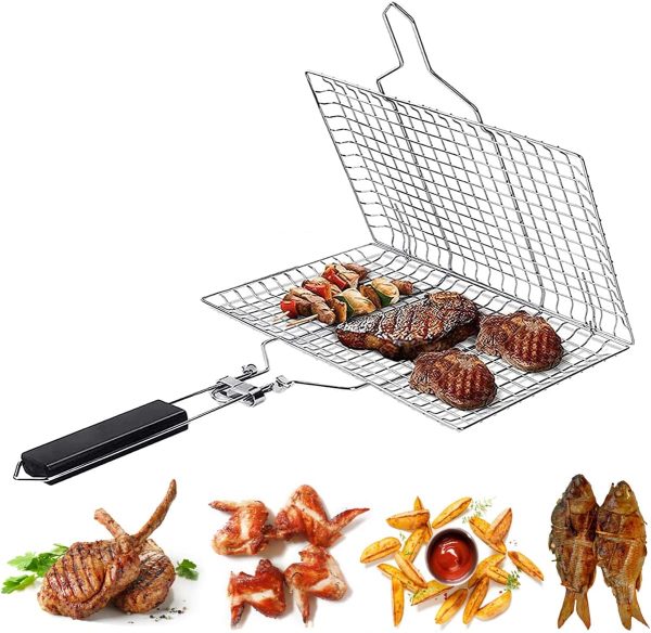 BBQ stainless steel hand grill (small size)