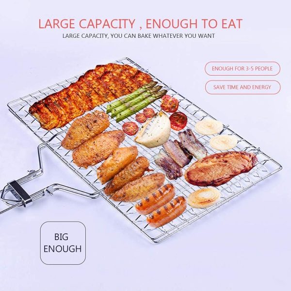 BBQ stainless steel hand grill (small size)