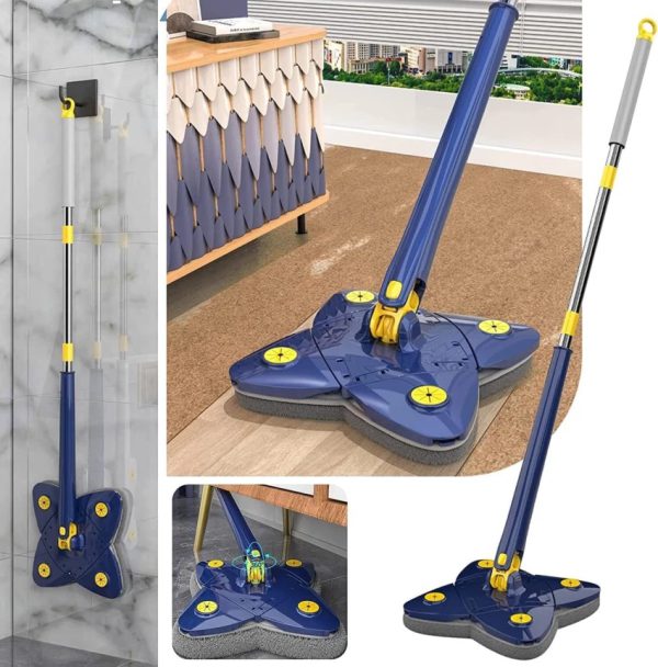 Rectangular Mop 360° Rotatable Adjustable Corner Mop