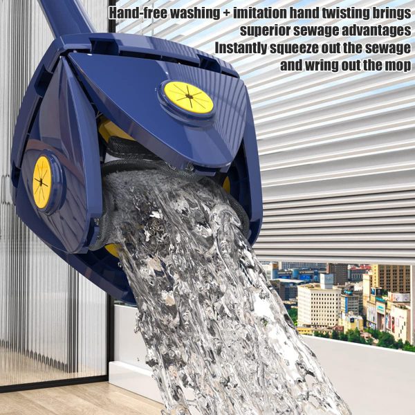 Rectangular Mop 360° Rotatable Adjustable Corner Mop