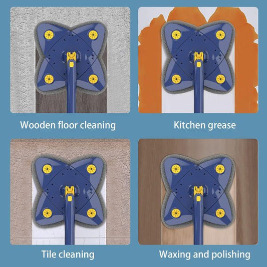 Rectangular Mop 360° Rotatable Adjustable Corner Mop