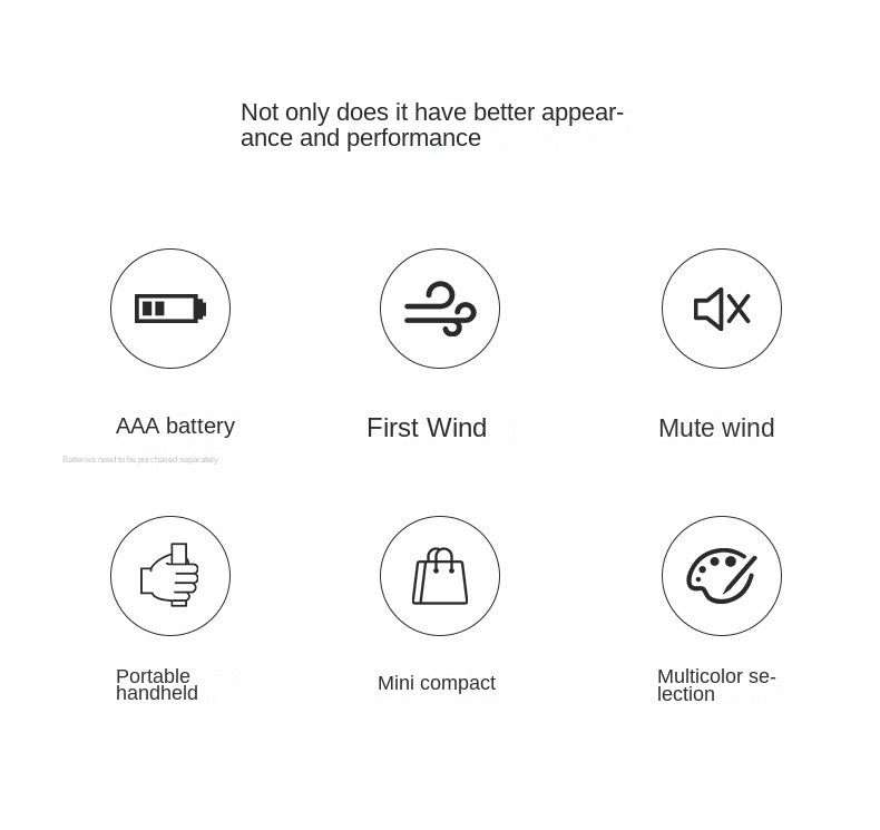 Handheld Mini Fan Portable USB Charging