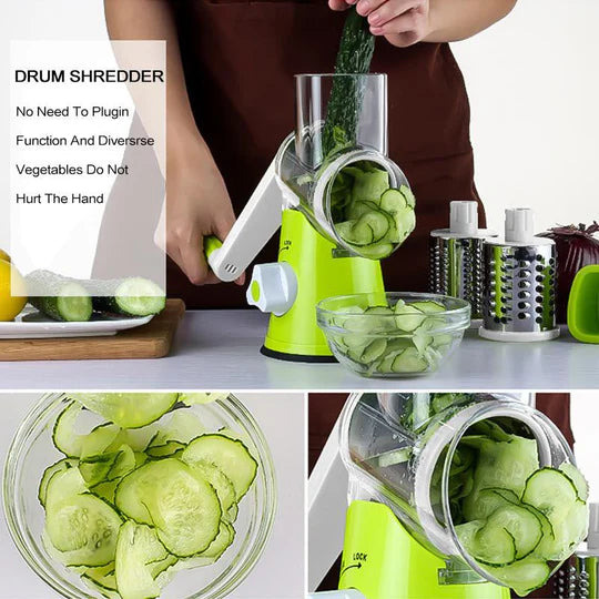 Table Top Drum Grater Shredder Cutter Slicer